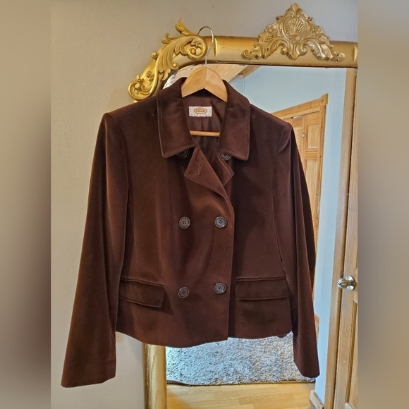 Talbots Brown Velvet Blazer - Picture 6 of 6